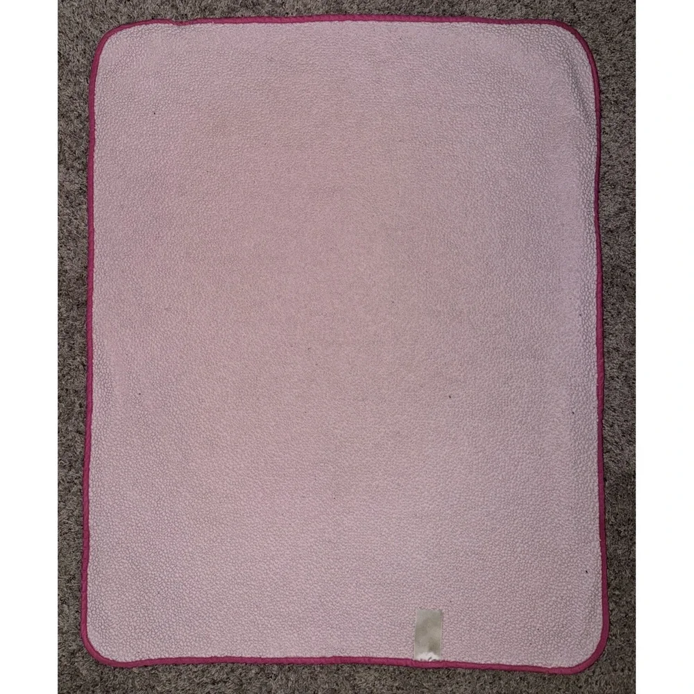 Graco Pink Floral Ladybug Sherpa Baby Blanket 30x35‎ Lovey